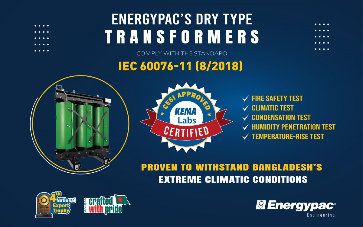 Energypac’s Dry Type Transformers Meet IEC 60076-11 (8/2018) Standard